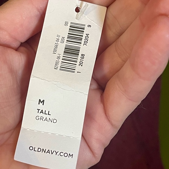 Old Navy Long Sleeve Midi Burgundy Dress - Picture 3 of 5